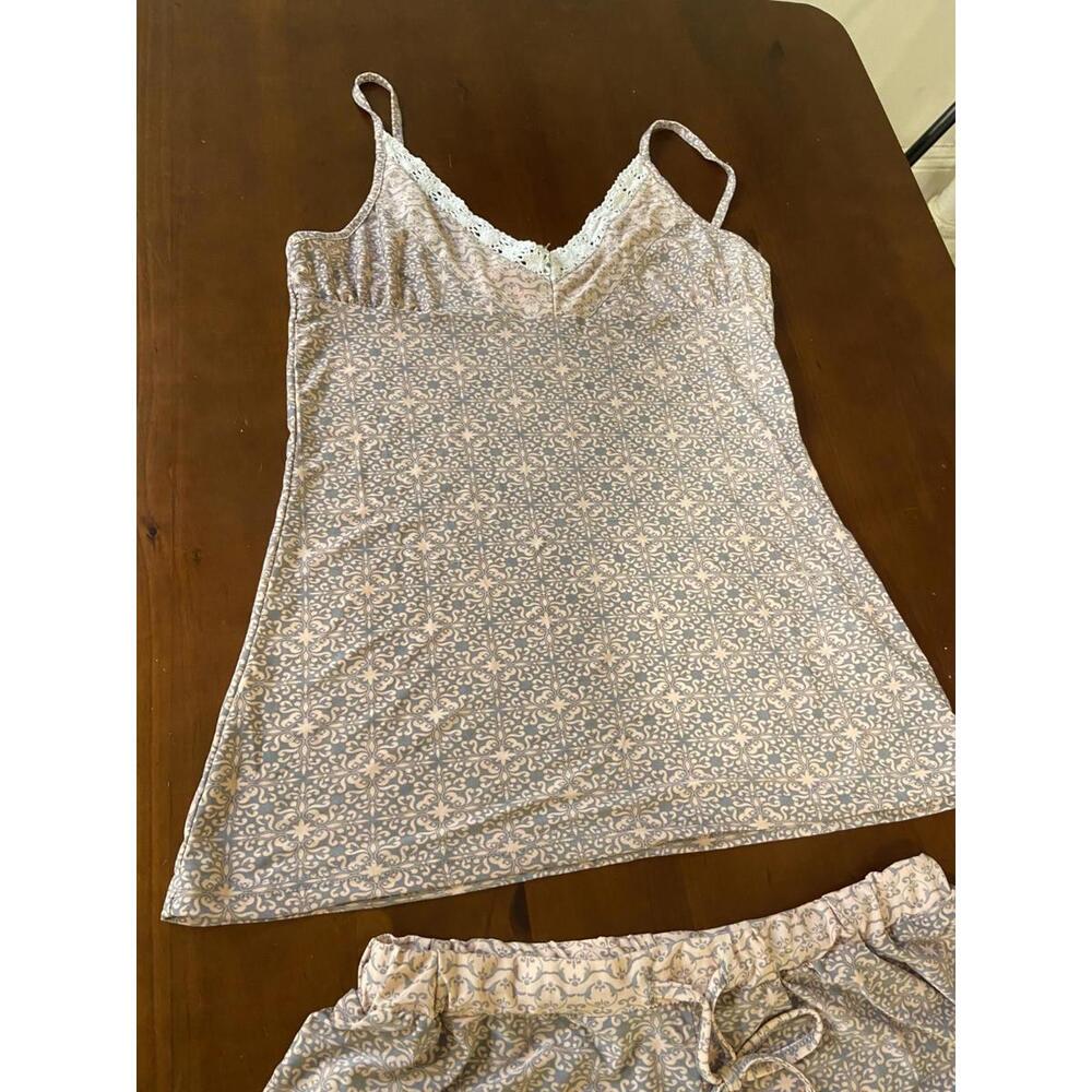 Catherine Malandrino 2‑Piece Pajama Set – Tank & Shorts – Size S